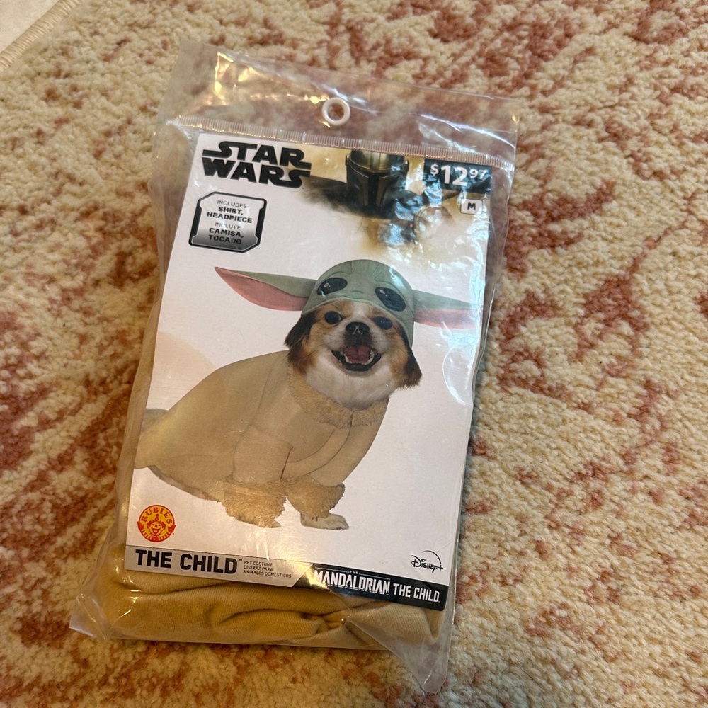 Star Wars Mandalorian The Child Dog Costume - Green and Tan